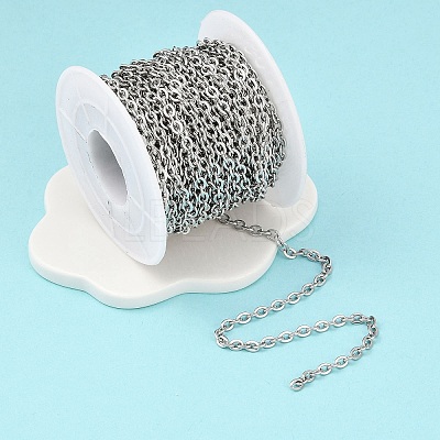 Tarnish Resistant 304 Stainless Steel Cable Chains CHS-R008-13-1