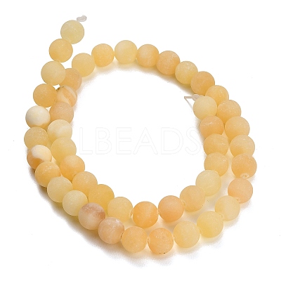 Natural Yellow Calcite Beads Strands GG-CBAA3AB-03-8mm-1