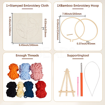 1Set Linen and Wood DIY-SP0005-13F-1