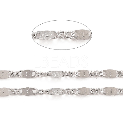 Tarnish Resistant 304 Stainless Steel Link Chains CHS-K016-04P-1
