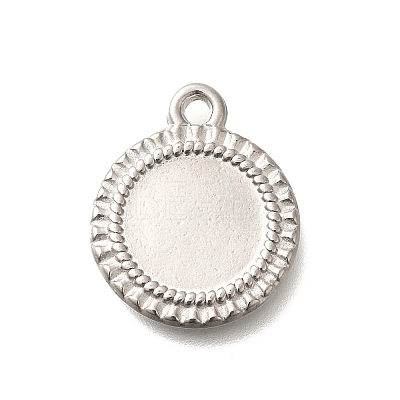 304 Stainless Steel Pendant Cabochon Settings STAS-I321-60P-1