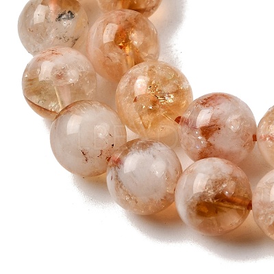 Heated Natural Citrine Bead Strands G-P466-01C-02-1