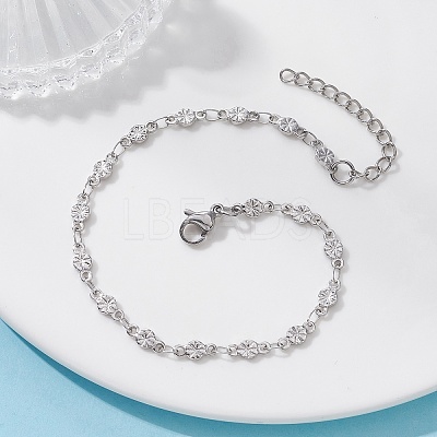 304 Stainless Steel Link Chain Bracelets for Women BJEW-JB12680-1