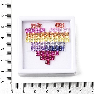 53Pcs Cubic Zirconia Cabochons CU-F002-05I-1