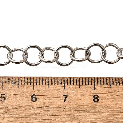 Rack Plating Brass Link Chains CHC-M027-09P-1