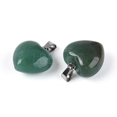 Natural Green Aventurine Pendants G-T143-49I-1