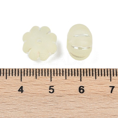 Frosted Transparent Acrylic Beads X1-OACR-P029-03B-03-1