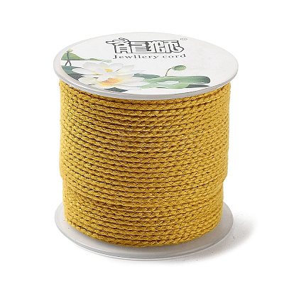 20M Polyester Braided Cord for Jewelry Making OCOR-G015-04A-17-1
