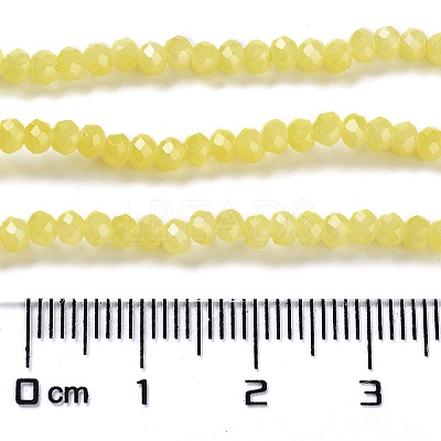 Baking Paint Imitation Jade Glass Bead Strands LS-DGLA-A034-J2MM-A24-1