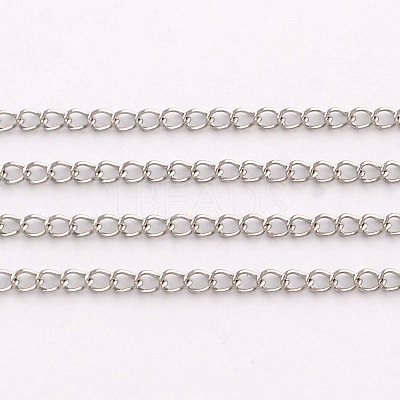 Tarnish Resistant 304 Stainless Steel Curb Chains CHS-Q001-11A-1