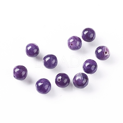 Natural Charoite Beads G-E557-02G-1