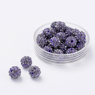 Pave Disco Ball Beads RB-H258-8MM-539-1