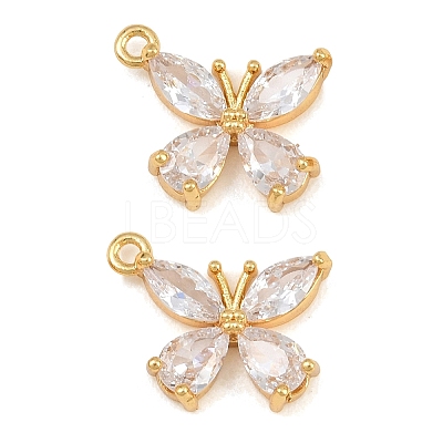 Brass Pave Cubic Zirconia Pendants CU-CBA7392-11G-01-1