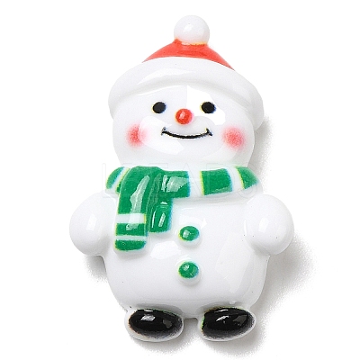 Christmas Theme Opaque Resin Cabochons LS-CRES-M022-02G-1