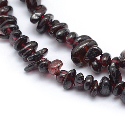 Natural Garnet Beads Strands G-P332-72-1
