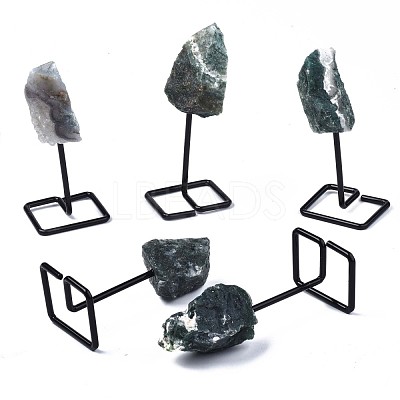 Natural Moss Agate Display Decorations G-N0236-040A-07-1