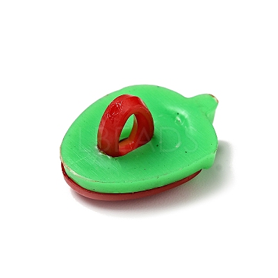 Acrylic Strawberry Shank Buttons BUTT-E025-03-1