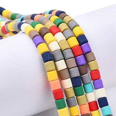 Polymer Clay Bead Strands CLAY-T001-C28-1