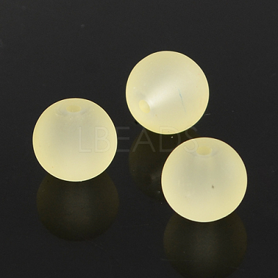 Baking Paint Transparent Glass Bead Strands X-GLAA-S031-10mm-23-1