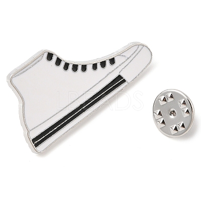 Platinum Alloy Enamel Brooches JEWB-I035-02P-03-1