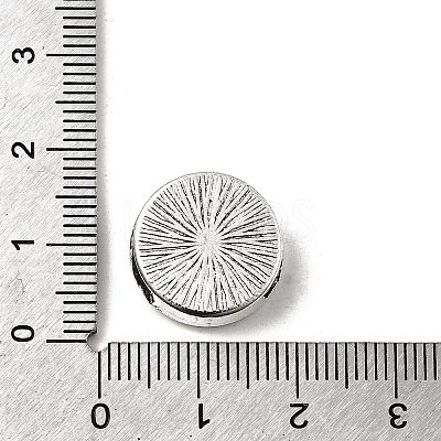 Tibetan Style Alloy Slide Charms Cabochon Settings X-PALLOY-Q341-04AS-LF-1