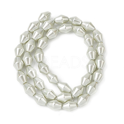 Electroplate Opaque Glass Imitation Pearl Bead Strands EGLA-H113-05C-1