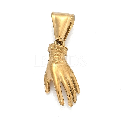 304 Stainless Steel Pendants STAS-D225-02G-1