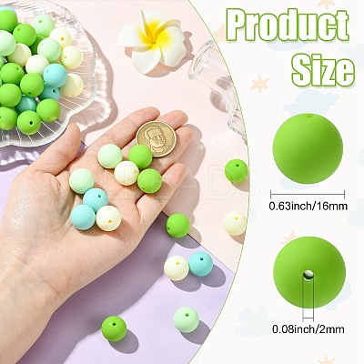 Rubberized Style Opaque Acrylic Beads MACR-CJC0009-02C-1