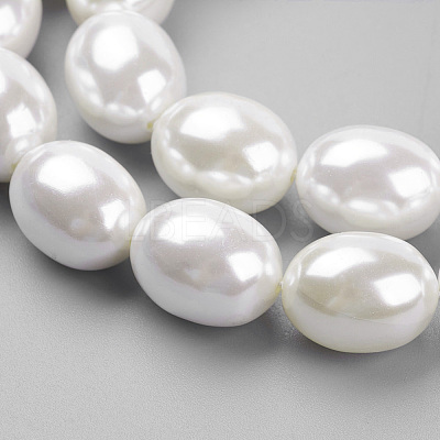 Shell Pearl Beads Strands BSHE-K010-03B-1