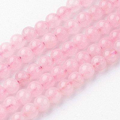 Natural Rose Quartz Bead Strands G-G735-59-4mm-1