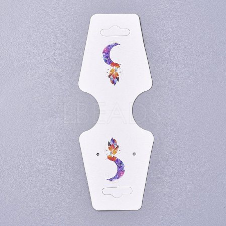 Cardboard Fold Over Paper Display Hanging Cards CDIS-E007-17-1