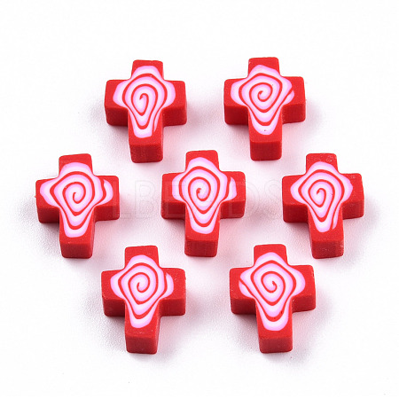 Handmade Polymer Clay Beads CLAY-T020-30E-1