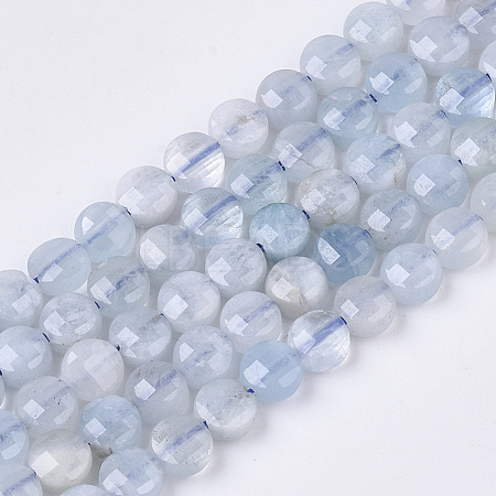Natural Aquamarine Beads Strands X-G-S362-009-1