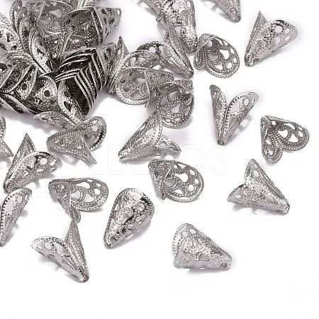 Tarnish Resistant Apetalous 316 Surgical Stainless Steel Cone Bead Caps STAS-M257-02-1