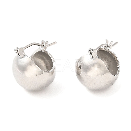 Rack Plating Brass Hoop Earrings for Women EJEW-Q770-21P-1
