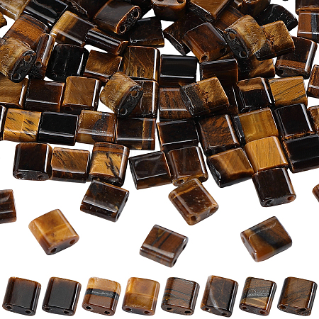 2 Strands Natural Tiger Eye Beads Strands G-PA0001-73-1
