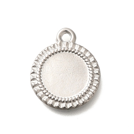 304 Stainless Steel Pendant Cabochon Settings STAS-I321-60P-1