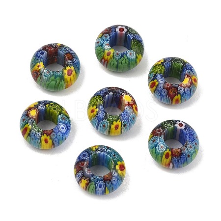 Handmade Millefiori Lampwork European Beads LA-CBA4BF9-01A-1