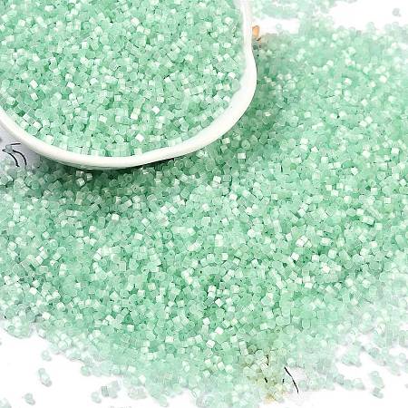 Imitation Cat Eyes Glass Seed Beads SEED-H003-03Y-1