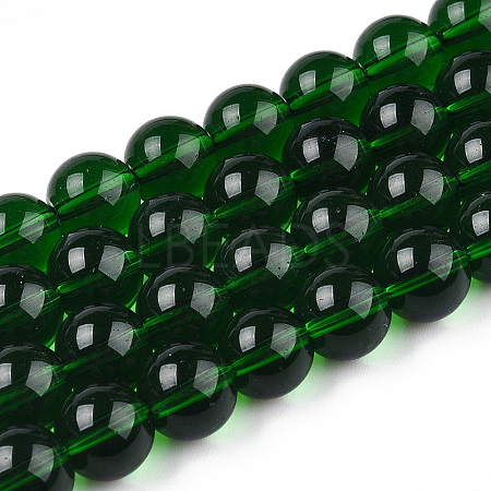Transparent Glass Beads Strands GLAA-T032-T8mm-22-1