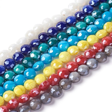 Electroplate Glass Beads Strands EGLA-J106A-M-1