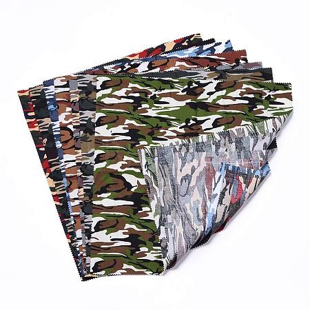 Camouflage Print Cotton Fabric AJEW-WH0114-71-1