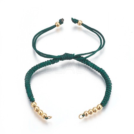 Nylon Cord Braided Bead Bracelets Making BJEW-F360-F02-1