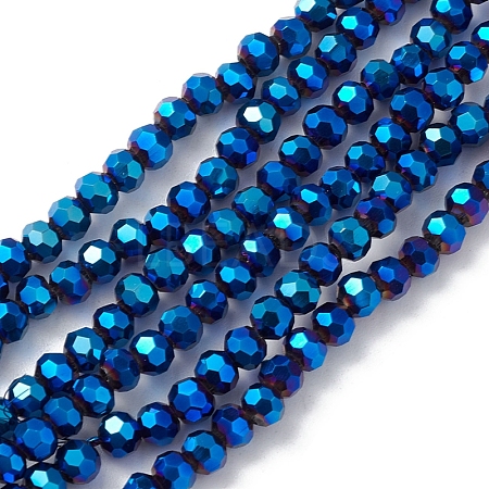 Electroplate Glass Beads Strands EGLA-K015-10A-1