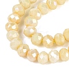 Anti-Tarnish Electroplate Rondelle Glass Beads Strands EGLA-T021-3mm-17-10-3