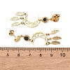 304 Stainless Steel Dangle Stud Earrings EJEW-F393-08G-5