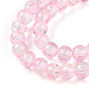 Spray Painted Crackle Glass Beads Strands CCG-Q002-6mm-01-3