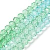 Transparent Painted Glass Beads Strands DGLA-A034-T8mm-A16-2