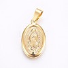 304 Stainless Steel Lady of Guadalupe Pendants X-STAS-H458-23G-1