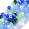 Glass Beads Strands EGLA-A034-M8mm-09-2